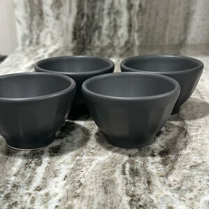 NEW Anthropologie Mini Matte Latte Bowls, Carbon